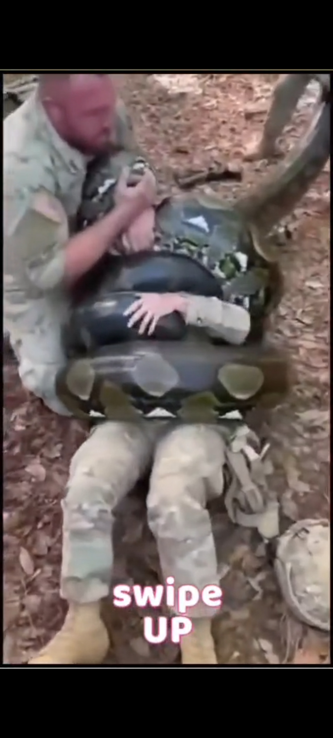 Breaking News: Soldier Survives Dramatic Encounter with Giant Snake…see more